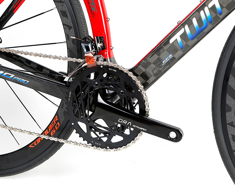 Custom Carbon Fiber Road Bike UV Laser Colorful Frame Reflective Water Decals