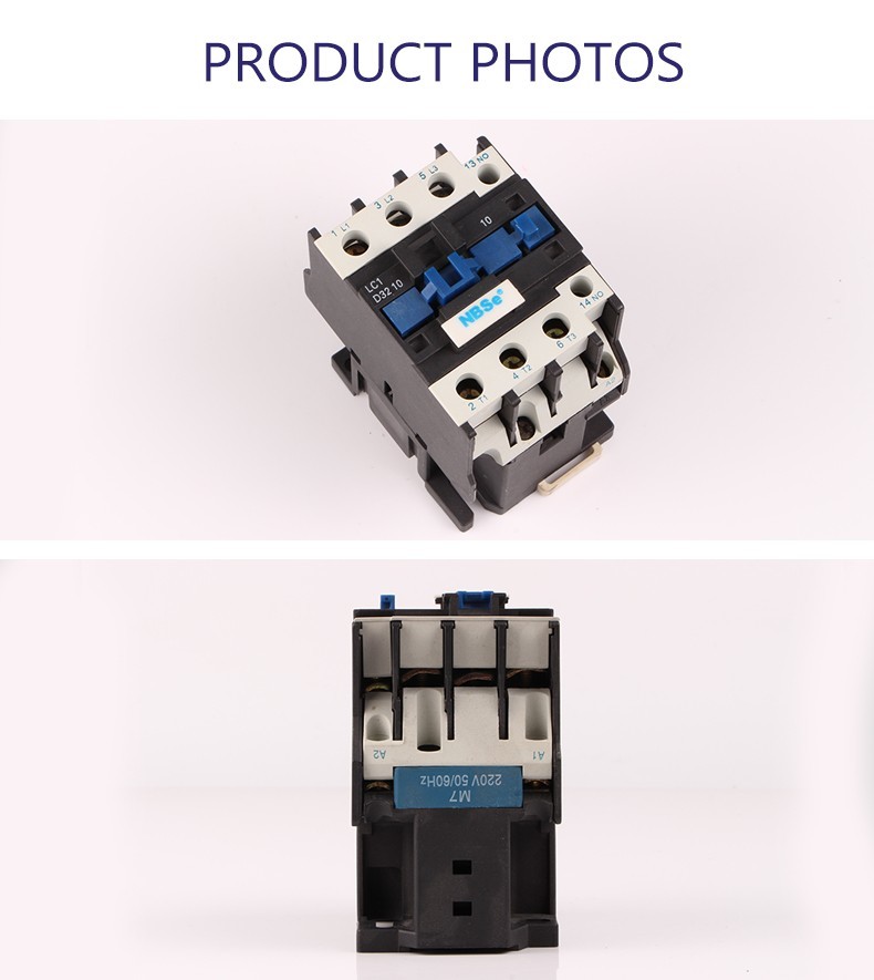 NBSe CJX2 AC Contactor Electrical Magnetic Contactor 35mm Din Rail Mounting