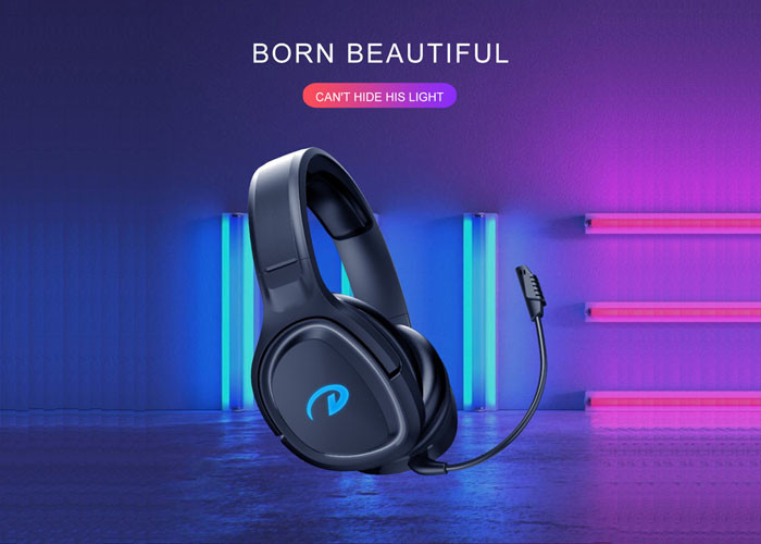 V5.0 Bluetooth Earphones For Gaming , 50MM Wireless Audio Headset