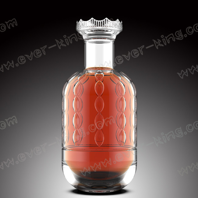 750ML Durian Shaped Flint Glass Spirit Bottles