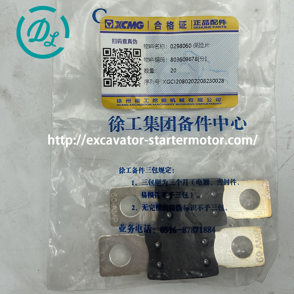 Excavator Bolt Down Auto Fuse Time Delay 0298060 803609678 XCMG XE35U