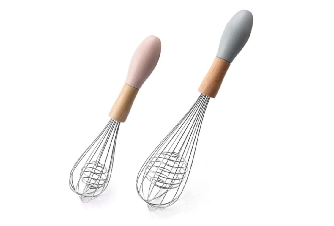Antiscald Egg Beater Stainless Steel , Nonslip Whisk Cooking Utensil