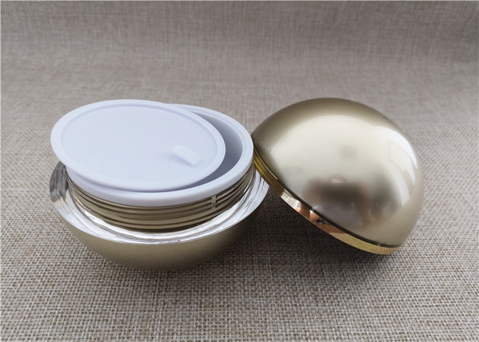 Spherical Acrylic Jars For Cosmetics PP / PE Material 100G 95 * 90MM