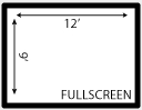 11 x 10 Dark Blue Inflatable Movie Screen , Inflatable Projector Screens / Theater