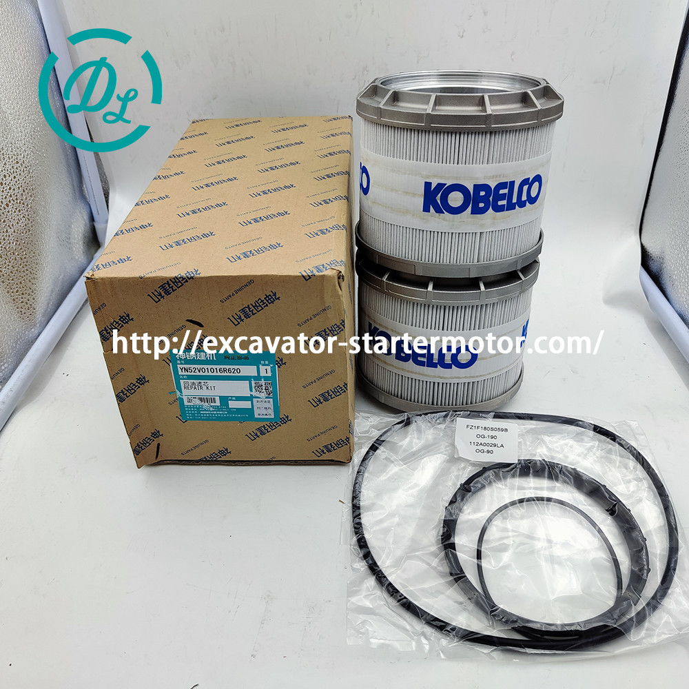 YN52V01016R610 Excavator Hydraulic Filter Fit Kobelco SK200-8