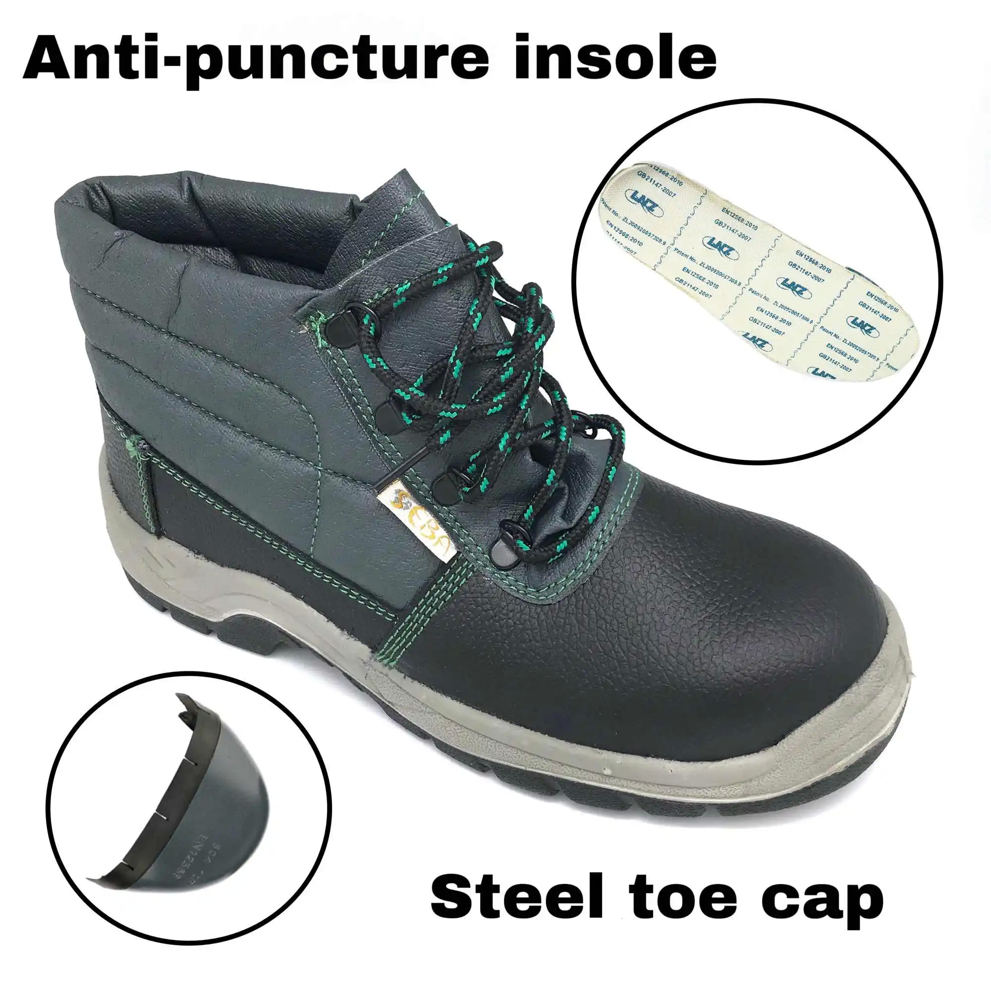 High Quality Anti-Smash And Anti-Puncture Steel Lron Toe Plastic Toe Composite Toe Fiberglass Toe Shoes