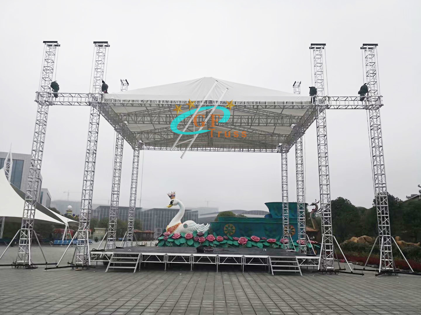 Triangle Alu 6061-T6 14M Span Aluminum Spigot Truss Lightweight