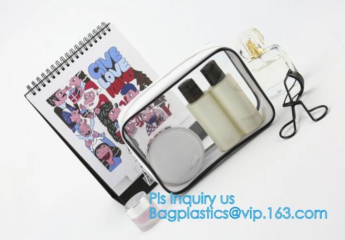 Cosmetic Bag Make up Organizer Bag Waterproof PVC Makeup Bag, travel clear pvc makeup bag cosmetic bag, vacation beach p