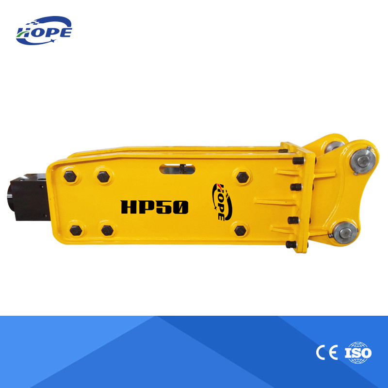 High Duarability Excavator Hydraulic Breaker 40 Crmo Chisels Materials -HP 50 High Quality Rock Breaker