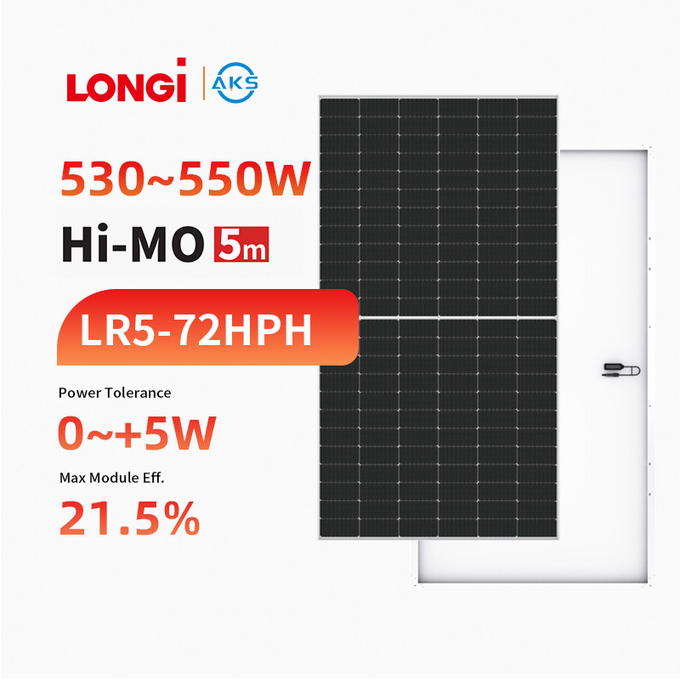 Longi Himo M10 182mm 530w 535w 540w 545w 550w Solar Panels Photovoltaic Panel