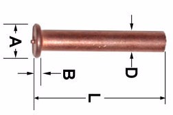 Stainless Steel 304 CD Stud Welding Pins with Internal Female Thread and Flanged