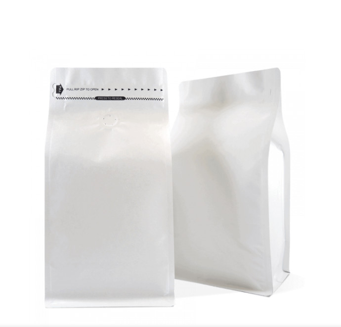 brown or colorful coffee bean bags and pouches