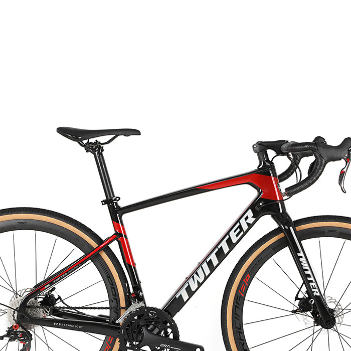 Wheel Size 700*40C Carbon Fiber Hybrid Bike 24 speed Disc Brake Bike
