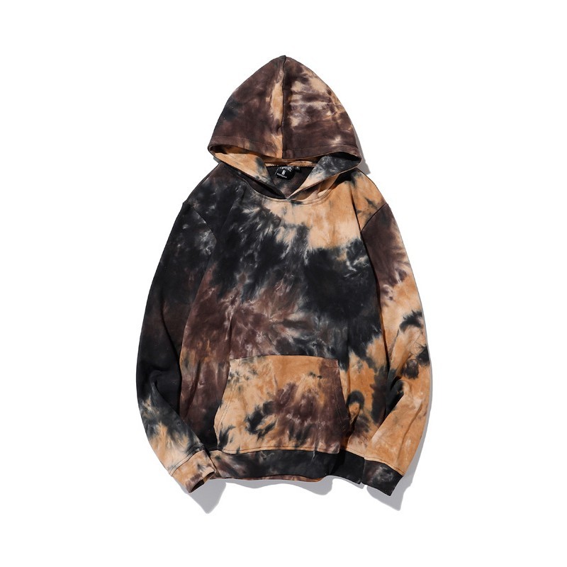 GRS Winter Long Sleeve Unisex Tie Dye Hoodies For Women And Men