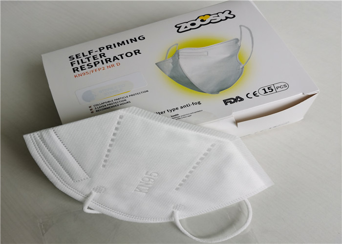 Single Headband FFP2 Face Mask Spunbond Fabric Ffp2 Dust Mask Grey