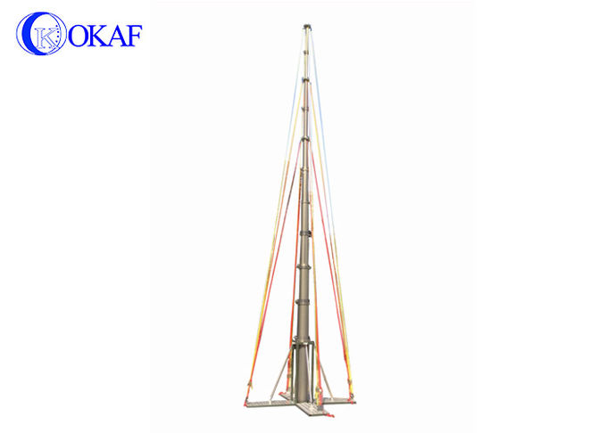 Mobile Pneumatic Camera Telescopic Mast Pole Customized Color 1 Year Warranty