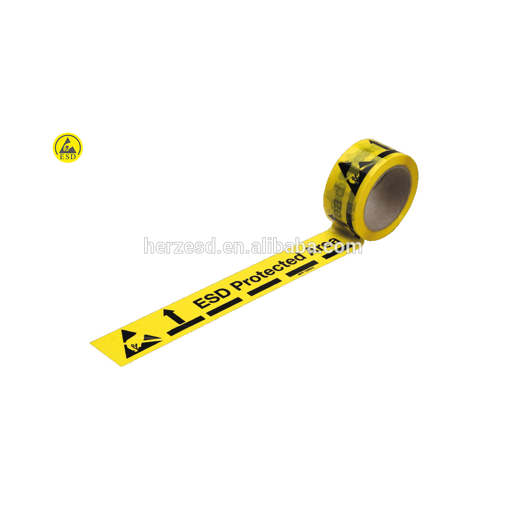 Wear Resistant PE PVC Area Printed EPA ESD Masking Grid Tape