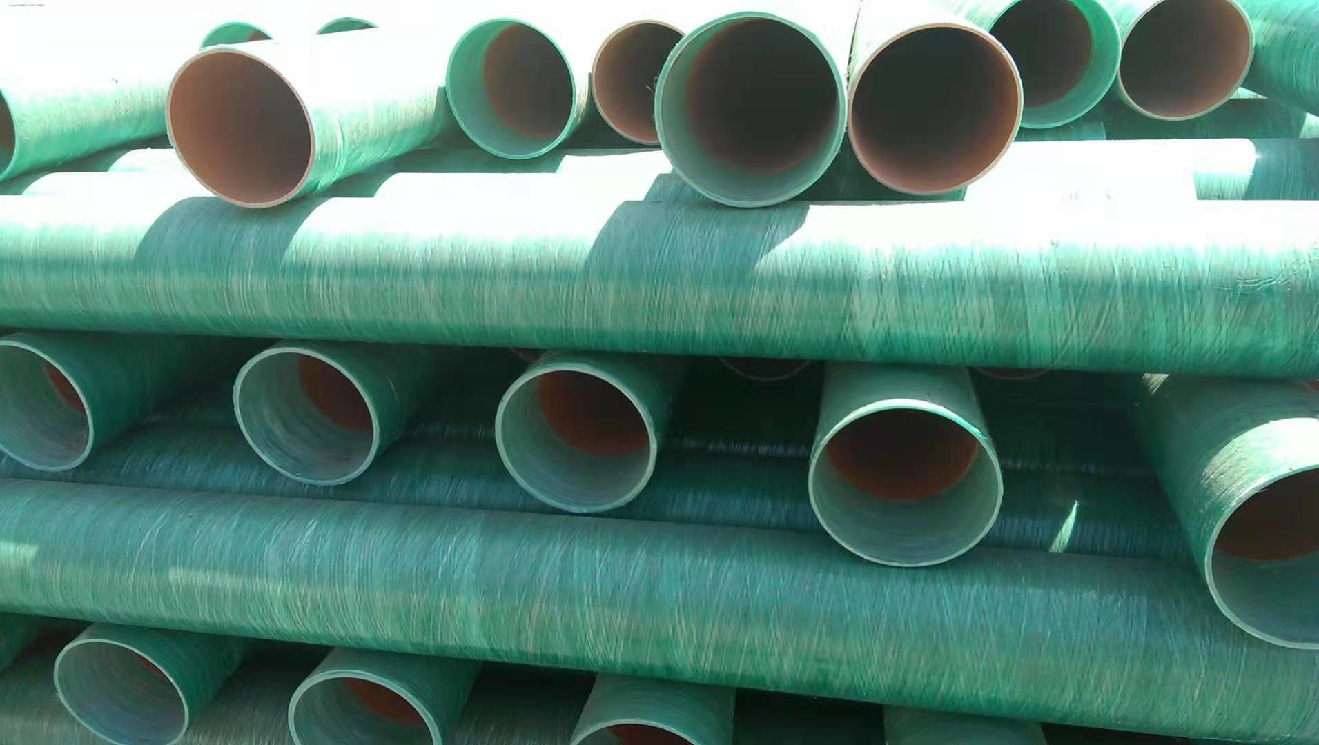 Insulation Underground Fiberglass Water Pipe FRP GRP Anti Corrosion