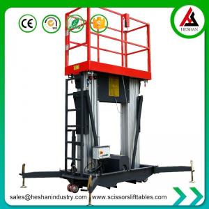 Buy cheap 12m Electric Mast Lift Aerial Platform Hydraulic Vertical Man Lift Ladder product