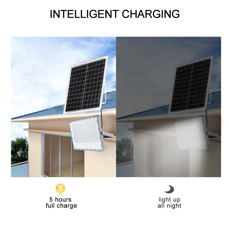 KCD Heavy Duty Outdoor 300w 200w 100w 50w Led Solar Flood Light