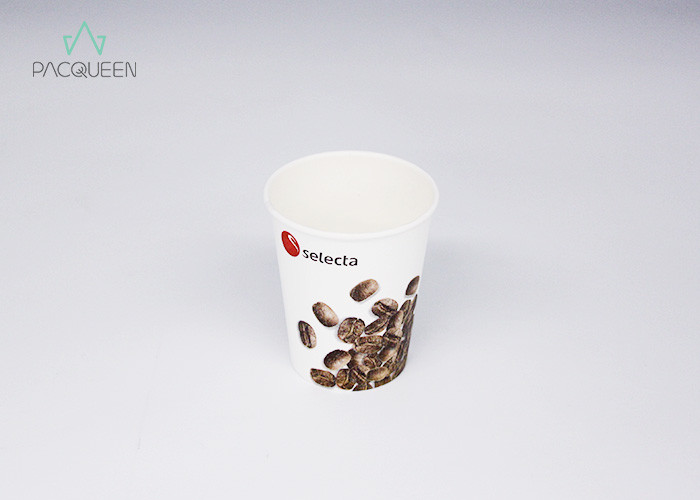 Custom Printed 4 Oz Paper Coffee Cups , Cold / Hot Beverage Disposable Cups