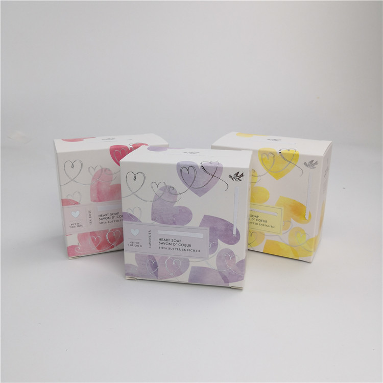 Hot Stamping Coating Printing Cosmetic Packaging Paper Box 350g White Cardboard