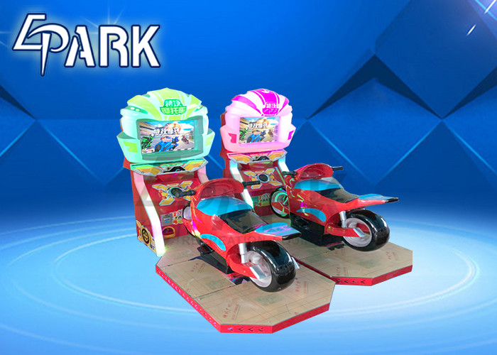 Amusement Indoor Playground Stunt Car Racing Simulator Game Machine with LED Light Effect