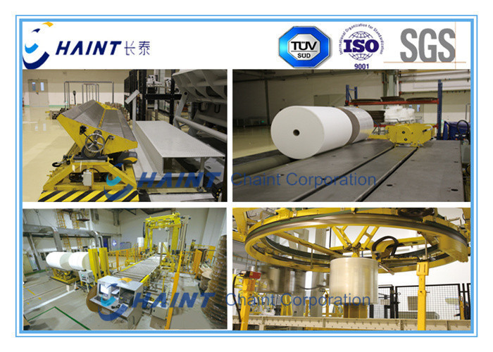 Chaint Fabric Roll Handling Equipment 18 M / Min Conveyor Speed For Nonwoven Fabric Rolls