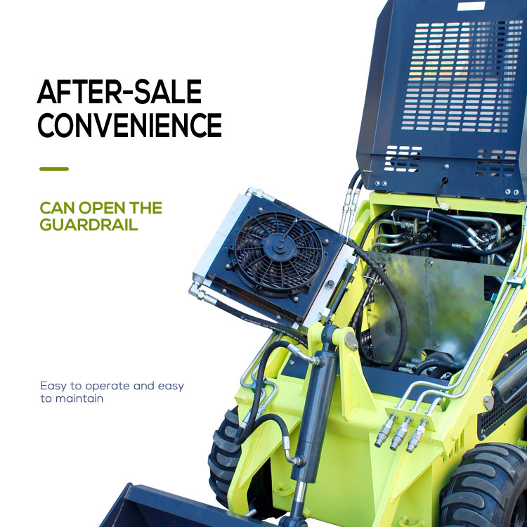 High Operating Efficiency Diesel/Gasoline Wheel Tracked Small Skid Steer Loader