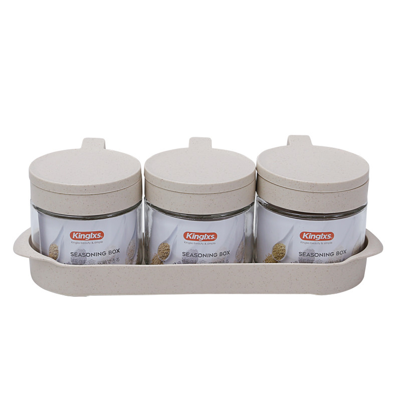 Glass Condiment Bottle Combination Sealed Jar