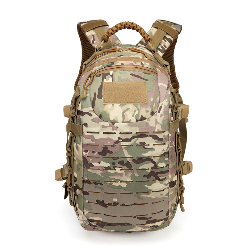 25L 900D Oxford Fabric Waterproof Daysack with Laser-Cut Molle Assorted Logo Accepted