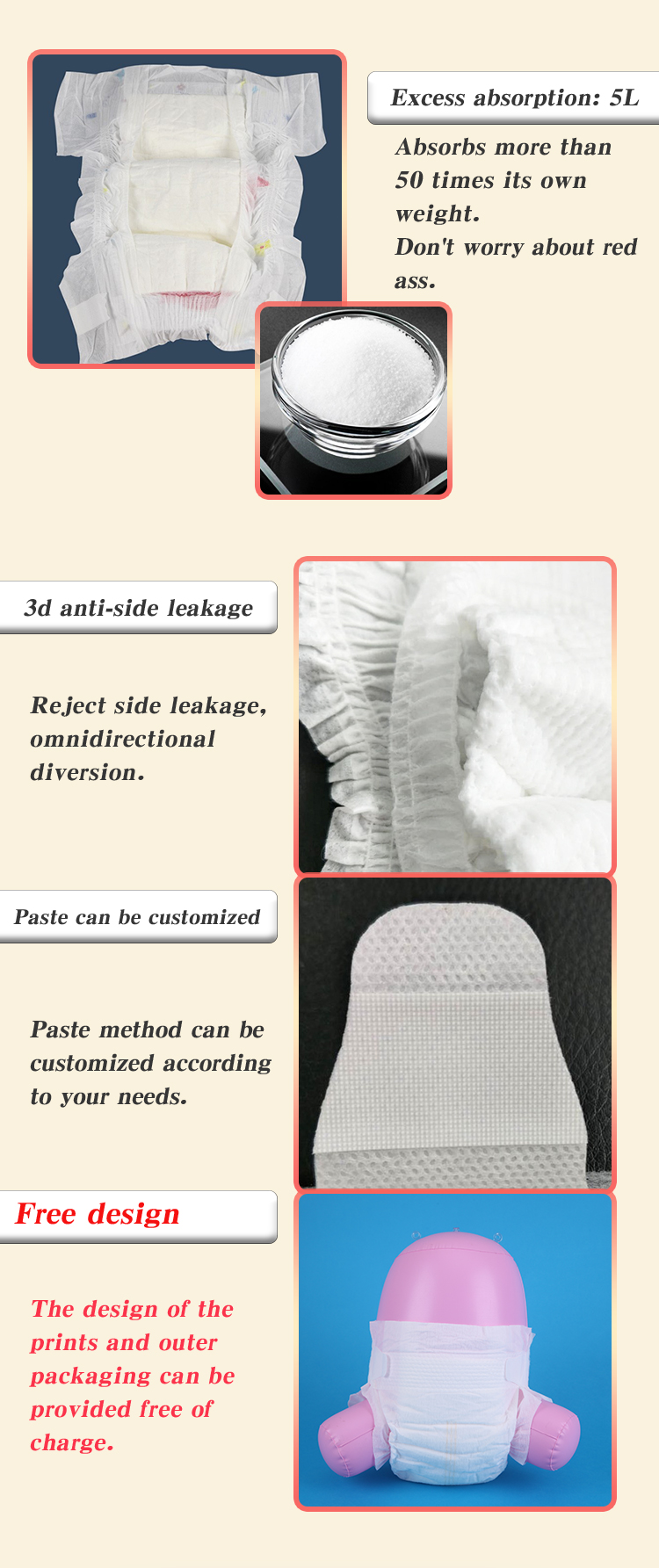 CE ISO BV Certified Disposable Baby Diapers The Ultimate Protection for Newborns