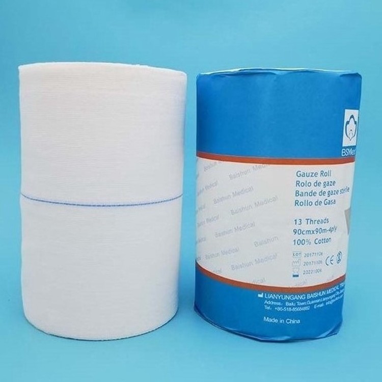 Gauze Rolls Pack Individually Wrapped Gauze Bandage Roll Medical Tape Rolled Gauze Latex Free & Stretchable Gauze Rolls