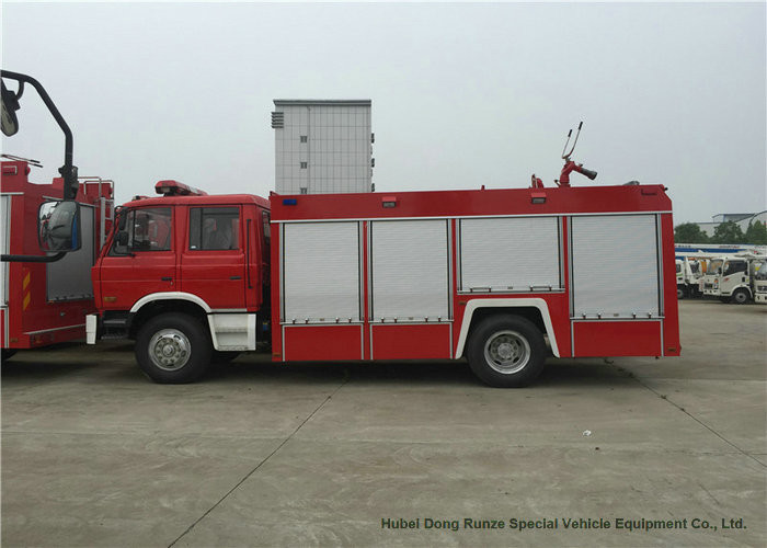 DFAC Water Fire Truck With Water Tank 6000 Liters 4x2 / 4x4 Off Road For Fire Fighting