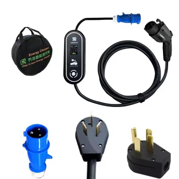 PC ABS Material Password Lock J1772 Holster EV Charger Holder For Electric Vehicle Charging Gun