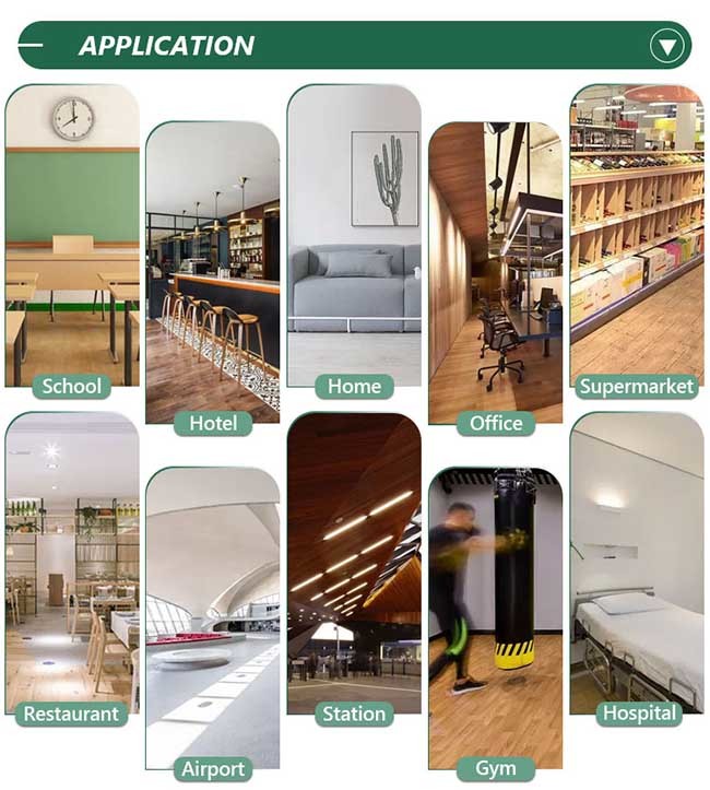 High Traffic Unilin Click Commercial Spc Vinyl Flooring Water Resistant Fireproof