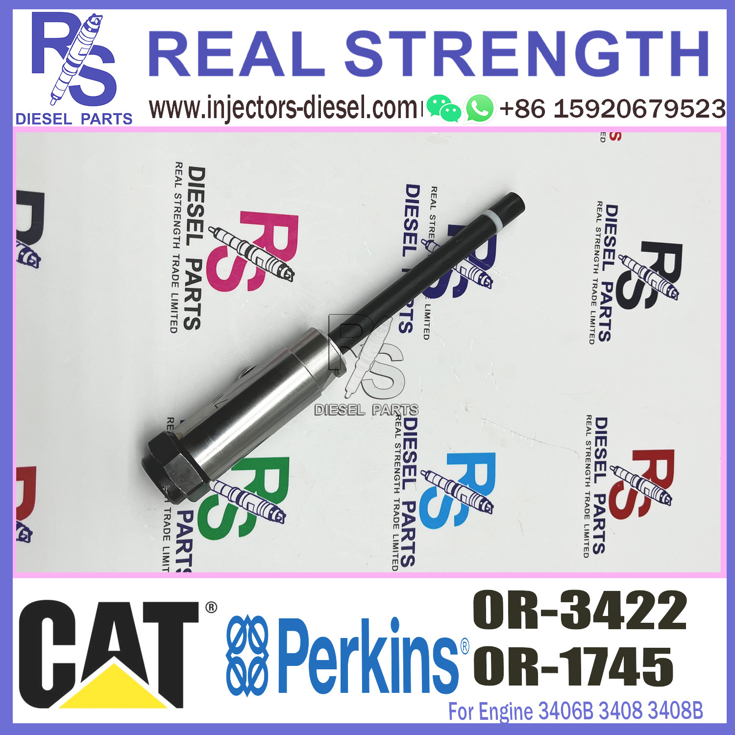 4W7018 Diesel Injector Nozzle 0R-1745 0R-3422 For 3406B 3408 3408B 3408C 3412 3412C
