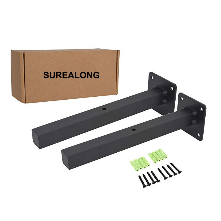 Customized Packaging Heavy Duty Floating Shelf Brackets for Industrial Metal Shelving