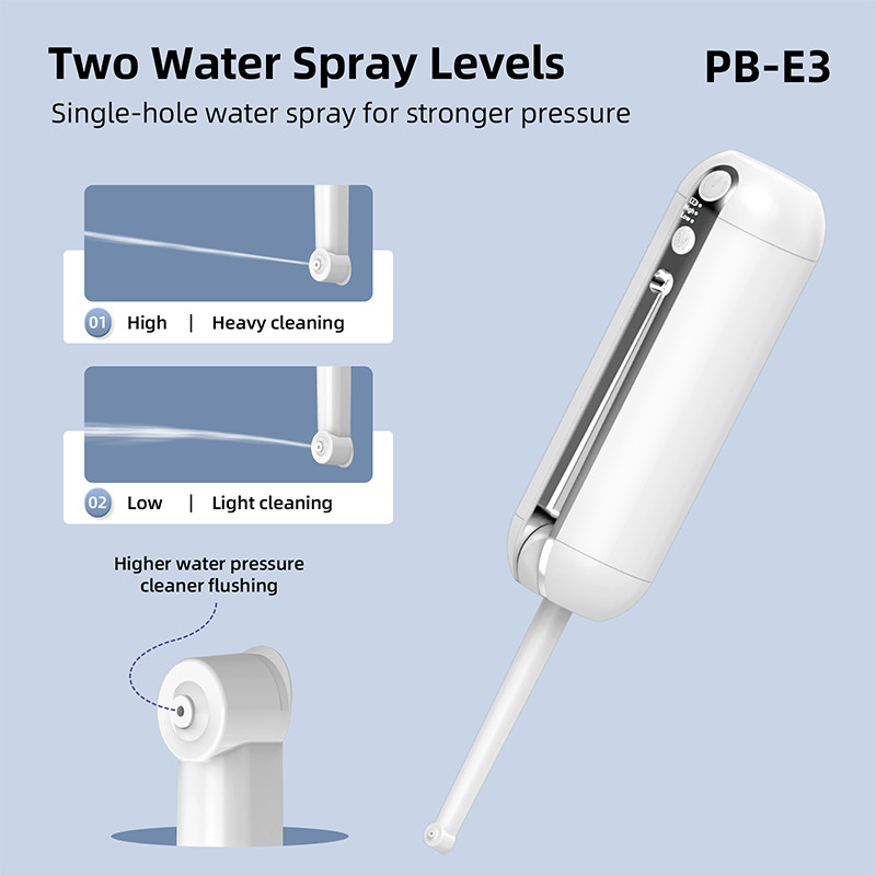 Handheld Electric Portable Bidet With 200ml Water Capacity Rechargeable Battery