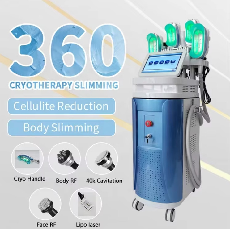 9Handles Double Chin Removal RF 40K Cavitation Lipo Laser Cryolipolysis Machine