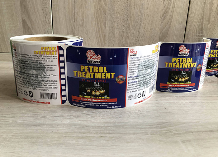 Glossy self-adhesive paper packaging sticker label manufacturer
