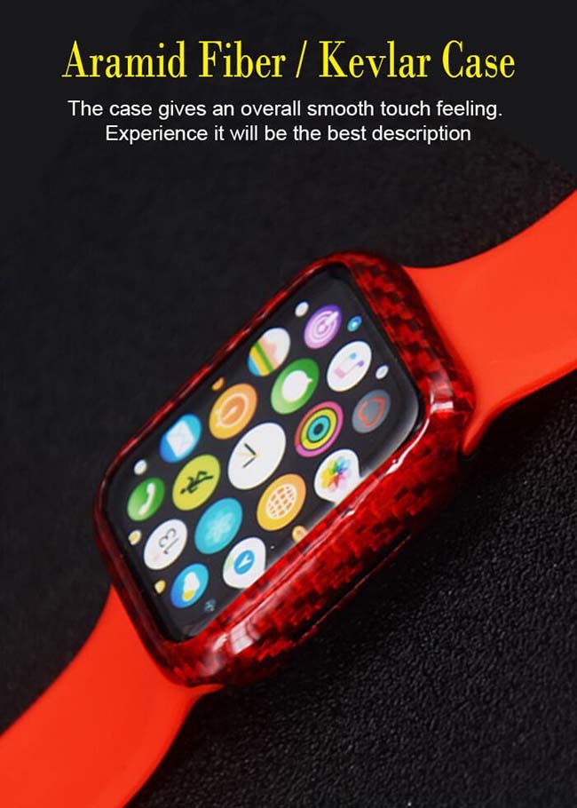 Ultra Slim Carbon Fiber 44mm 40mm Apple Watch Case