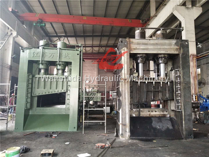 WANSHIDA 800 Ton Hydraulic Guillotine Scrap Metal Shear Gantry Shear shearing machine