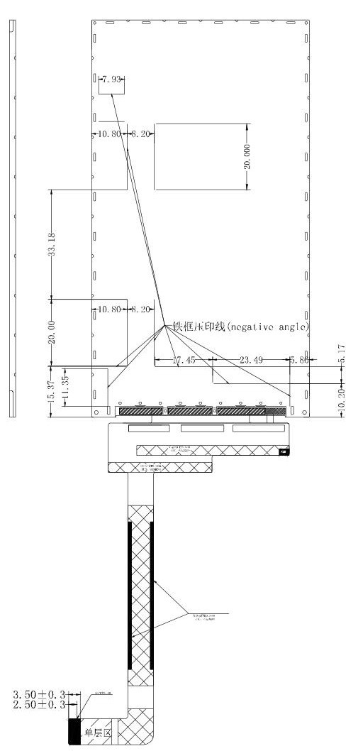 MIPI Interface 5 Inch TFT LCD HD 720x1280 Portrait With CTP LCD Module