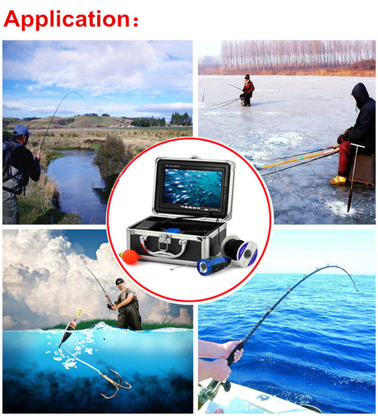 Waterproof Underwater Fishing Camera 7inch 1000TVL HD