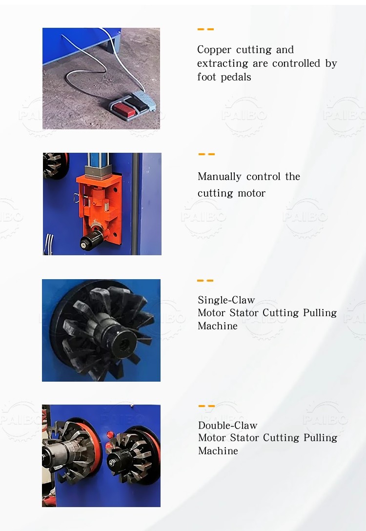 2025 Design Consumption Automatic Motor Wrecker Machine for Car Motor Stator Recycling