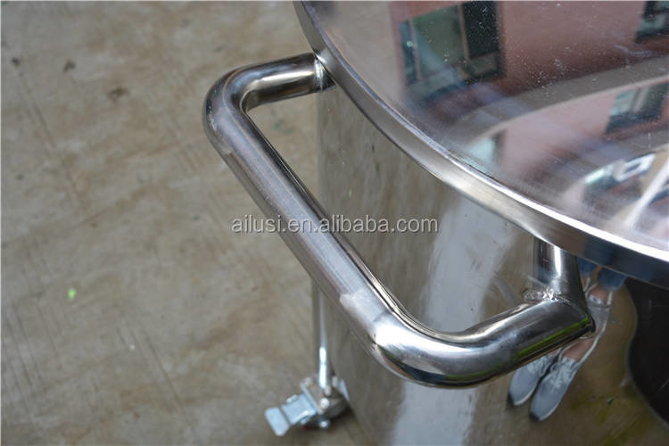 200L Half Open Hang Lid Liquid Alcohol Chemical Storage Equipment Stainless Steel Storage Tank