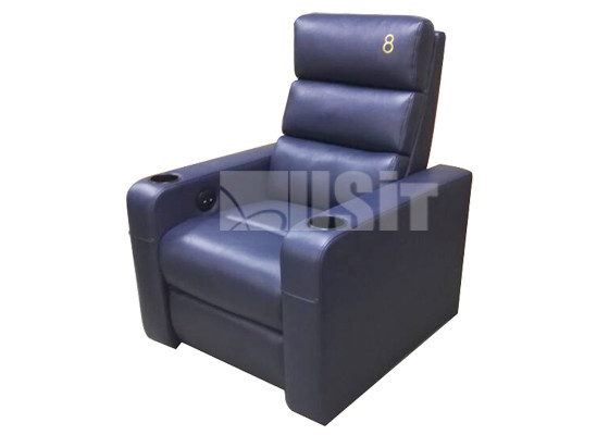 Public Furniture Real Leather Cinema Theatre Recliner Couches