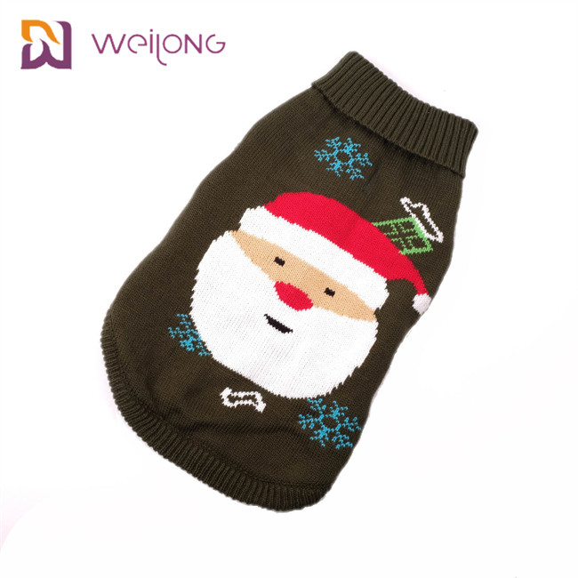 Christmas Customized Pet Clothing Soft Thickening Warm Dog Knit Sweater