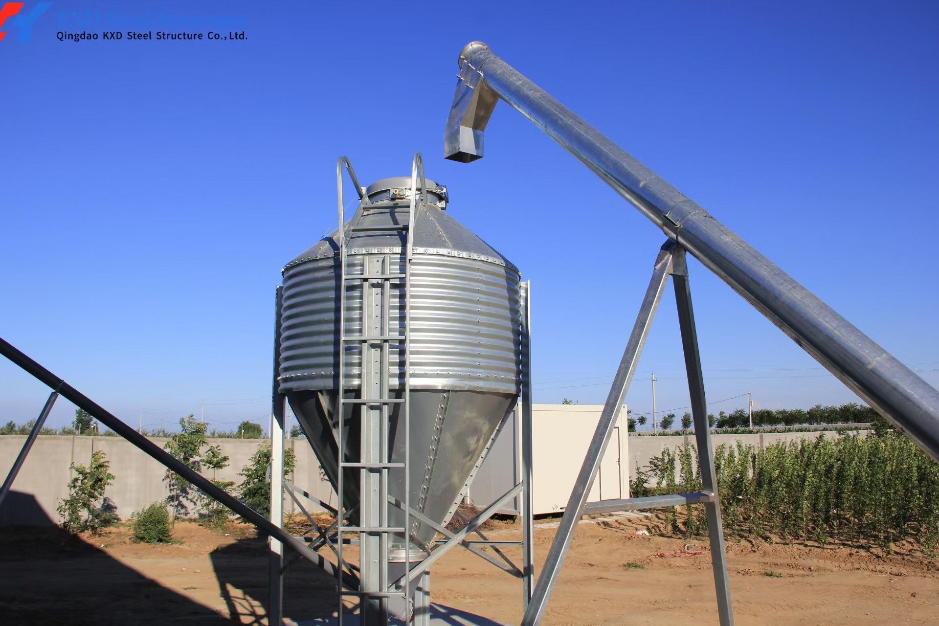 Steel Poultry House Equipment Automatic Customized Broiler Feeding System